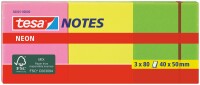 TESA Neon Notes 40x50mm 560010000 3 Farben ass. 3x80