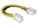 DeLock Stromkabel 4Pin - 8Pin 15 cm, Kabeltyp: Adapterkabel