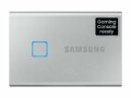 Samsung Externe SSD Portable T7 Touch, 500 GB, Silber