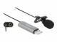Bild 5 DeLock Mikrofon USB Krawatten/Lavier, Omnidirektional