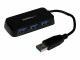StarTech.com - 4-Port USB 3.0 SuperSpeed Hub - Portable Mini Multiport USB Travel Dock - USB Extender Black for Business PC/Mac, laptops (ST4300MINU3B)