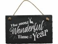 Trend Import Schild Schiefertafel the most wonderful time, Motiv