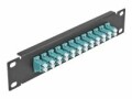 DeLock Verteilerplatte 10? LWL Patchpanel 12 Port LC Duplex