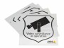 Axis Communications AXIS Surveillance Sticker - Aufkleber (Packung mit 10