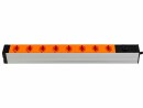 FURBER.power 19" Steckdosenleiste 8x T13 mit Schalter Orange