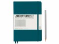 Leuchtturm Notizbuch Medium A5, Kariert, 2-teilig, Pacific Grün