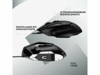 Logitech Gaming-Maus G502 X Schwarz, Maus Features: Daumentaste