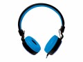 LogiLink Stereo Kopfhörer, faltbar, schwarz/blau