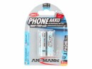 Ansmann Akku 2x AA 1300 mAh für DECT-Phones, Spannung