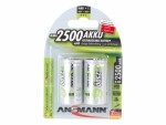 Ansmann Akku 2x C 2500 mAh, Spannung: 1.2 V