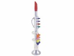 Bontempi Musikinstrument Klarinette mit 8 farbigen Tasten 42 cm