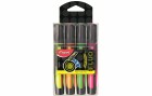 maped Textmarker Fluo Peps Soft Grip, 4 Stück, Set