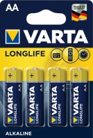 VARTA     VARTA Batterie 4106101414 Longlife, AA/LR06, 4 Stück, Kein