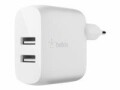 BELKIN USB-Wandladegerät Boost Charge 2-Port USB-A 24W