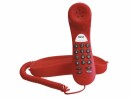 Tiptel Tischtelefon 114 Rot, Detailfarbe: Rot, Funktionen
