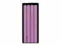 Schulthess Kerzen Stabkerze Violett aus Olivenwachs, 4 Stück