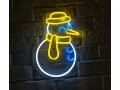 Vegas Lights LED Dekolicht Neonschild Schneemann 22 x 35 cm