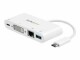 StarTech.com - USB-C Multiport Adapter - Power Delivery - DVI - GbE - USB 3.0