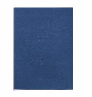 Fellowes Lederstruktur Cover A4 5371305 blau 100 Stück, Kein