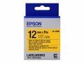 Epson TAPE - LK4YBW STRNG ADH BLK/ YELL 12/9 NMS