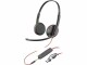 Poly Headset Blackwire 3225 Duo USB-A/C, Microsoft