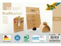 Folia Kraftkarton Motivblock Kraftpapier A5 230 g/m², 50 Blatt