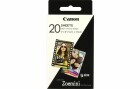 Canon Fotopapier ZINK ZP-2030 selbstklebend, 20 Blatt, Drucker
