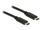 DeLock Delock USB2.0-Kabel TypC-TypC: 1m, schwarz.