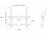 Multibrackets Wandhalterung 6108 Weiss, Eigenschaften: Neigbar