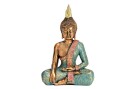 G. Wurm Dekofigur Buddha Gold/Türkis, Eigenschaften: Keine
