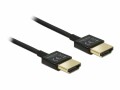DeLock Slim Premium - HDMI mit Ethernetkabel - HDMI (M