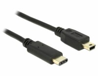 DeLock USB2.0 Kabel, C - MiniB, 2m, SW Typ