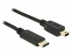 DeLock USB2.0 Kabel, C - MiniB, 2m, SW, Typ