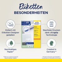 AVERY ZWECKFORM Etiketten 48x21mm 3650 weiss 5200 Stk./100 Blatt, Kein