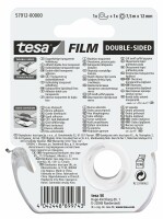 TESA Klebeband tesafilm 12mmx7.5m 579120000 transp., doppels.,auf