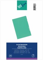 BÜROLINE Sichtmappen A4 620063 grün 10 Stück 