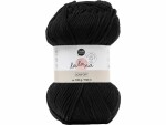 lalana Wolle Comfort 3 mm, 100 g, Schwarz, Packungsgrösse