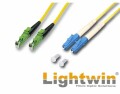 Lightwin LWL-Patchkabel E2000/APC-LC, Singlemode, Duplex, 10 m