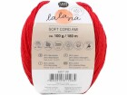 lalana Wolle Soft Cord Ami 100 g, Rot, Packungsgrösse