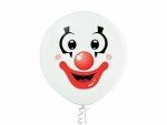 Belbal Luftballon Clown Weiss, Ø 60 cm, 2 Stück