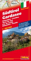HALLWAG Strassenkarte 1:190'000 382830042 Südtirol-Gardasee