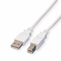ProLine VALUE USB 2.0 Kabel, A-B, white (4.5 m