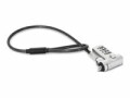 DICOTA - Security cable lock - universal, mini - silver - 30 cm