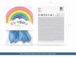 Partydeco Luftballon Uni Rainbow Pastel 10 Stück, Hellblau,