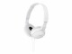 Sony On-Ear-Kopfhörer MDR-ZX110APW Weiss, Detailfarbe: Weiss