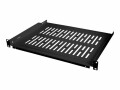 LogiLink - Étagère pour rack - noir, RAL 9005 - 1U - 19