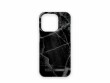 Ideal of Sweden Back Cover Black Thunder Marble iPhone 15 Pro