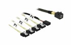 DeLock SAS-Kabel SFF-8643 - 4xSATA + Sideband 1m, Datenanschluss