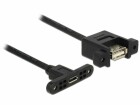 DeLock USB 2.0-Einbaukabel USB A - Micro-USB B