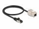 DeLock Patchkabel RJ45 zu Keystone Cat 6A, S/FTP, 0.5